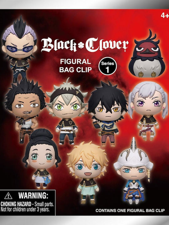 Black Clover Serie 1 Schaum Beutel Clip Schlüsselanhänger Zufallsauswahl