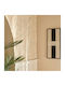 3D Wall Panels Made of Plastic with Glue Ecru 120x60cm 4 Pieces