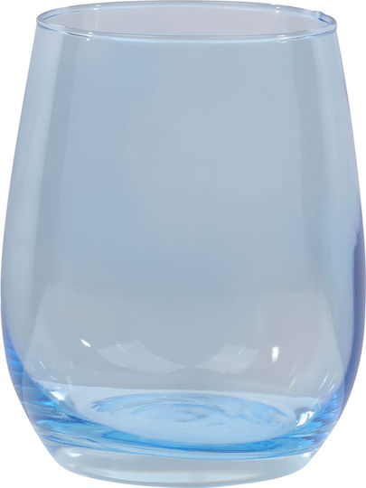 Alpina Σετ Ποτήρια Νερού από Γυαλί Γαλάζιο 350ml 3τμχ