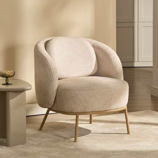 Stella Πολυθρόνα Ecru 72x70.5x74.5cm