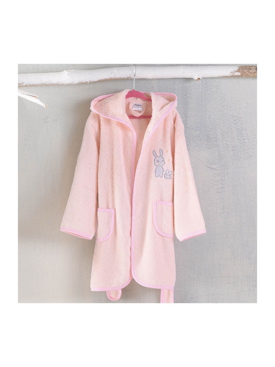Rythmos Kids Bathrobe Gabby Salmon Hooded