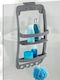 Wenko Wandmontiertes Badezimmerregal Kunststoff 26x54.5x11.5cm Grau