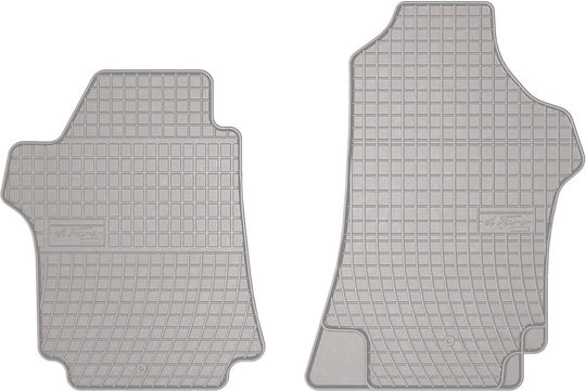 Rubber Car Mats Hyundai Travel Ii Van 2008 Fitted Ash Gray