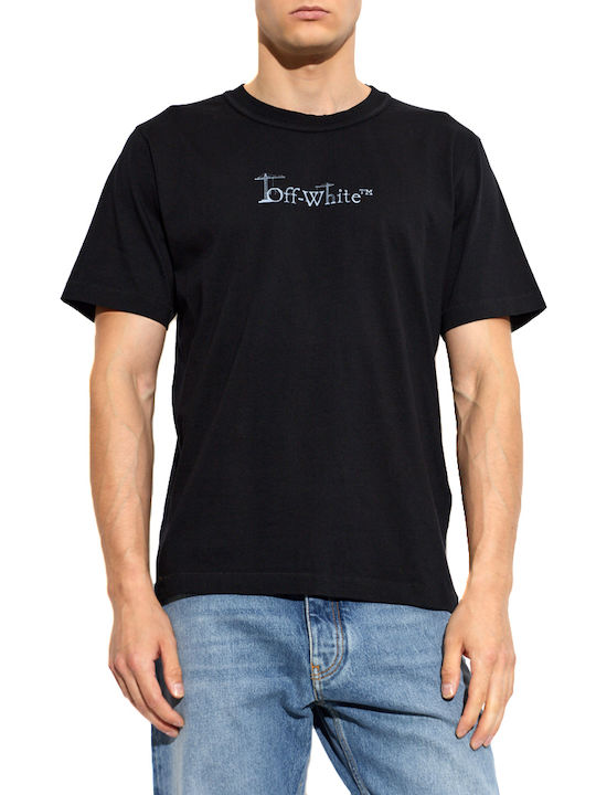 T-Shirt Black Orange Cyan
