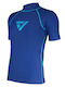 Vaquita Männer Kurzärmelige Sonnenschutzshirts Blau