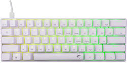 White Shark Shinobi 2 Гейминг Механична Клавиатура 60% с Custom Brown Превключватели и RGB Осветление Английски (САЩ) Бяла White Shark Shinobi 2 Гейминг Механична Клавиатура 60% с Custom Brown Превключватели и RGB Осветление Английски (САЩ) Бяла