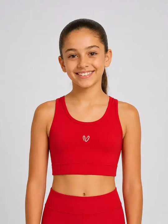 Vasiliki Kids Training Bra Sporting Red