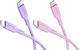 Goobay USB-C мъжки - USB-C 60W Лилав 1.5m 81273
