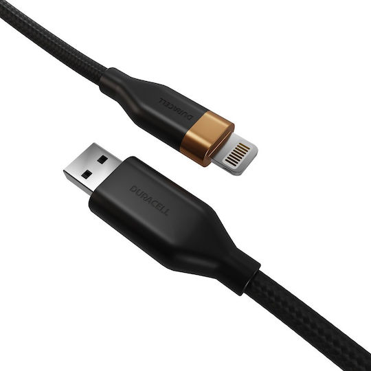 Duracell Cablu USB-A la Lightning 15W 2m DRU5022A