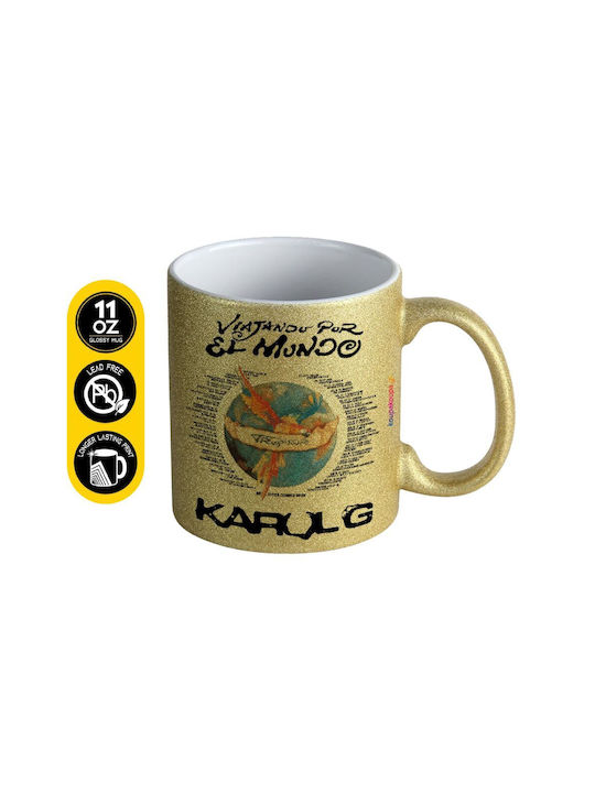 Koupakoupa Karol G Tropicoqueta Ceramic Mug Gol...