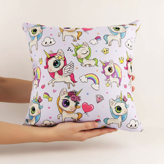 Inspiral Tree Διακοσμητική Μαξιλαροθήκη Πολύχρωμο 30x30εκ.