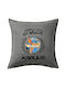 Koupakoupa Sofa Cushion Karol G Tropicoqueta 100% Cotton Grey 50x50cm