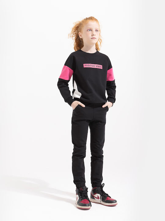 Kinder Trainingsanzüge Mit Bluse Schwarz