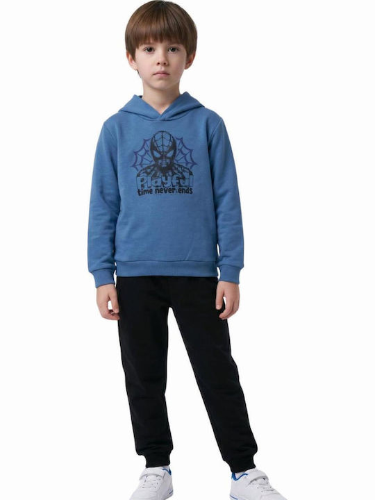 Nek Kids Wear Kids Sweatpants Set With Top Blue