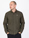 Long Sleeve Denim Shirt in Regular Fit Green