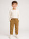 Kids Fabric Trousers Brown