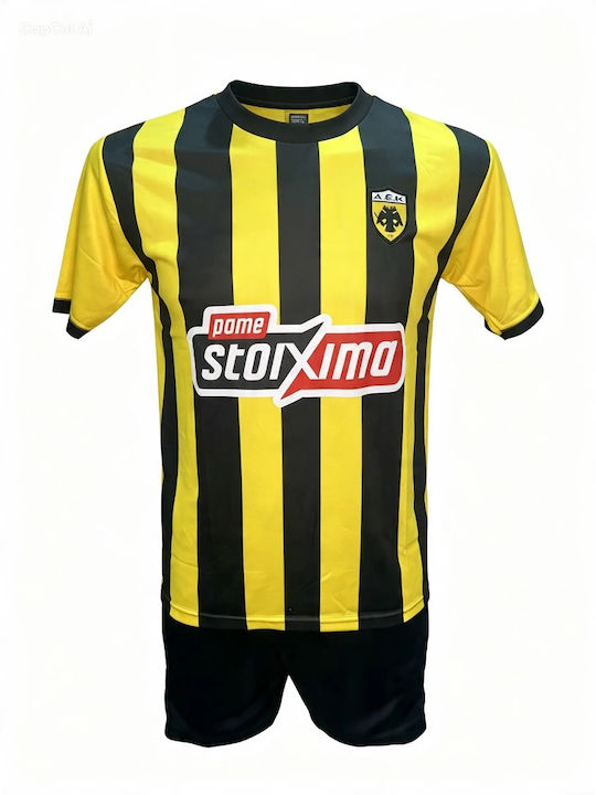 Kids Football Set Aek Jovic Yellow-Black 190826-11