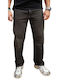 Men's Cropped Black Jeans Pants