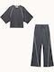 Damen Jogginghosen Grau Set