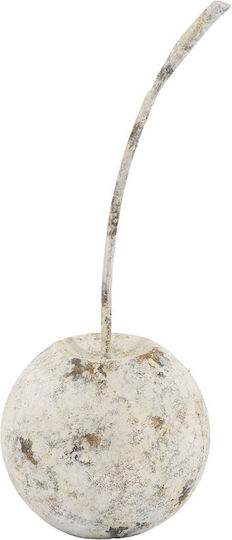 Artekko Vector Metallic Decorative Cherry White Patina 17.8x17.8x46.4 Cm