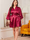 Intimonna Winters Damen Robe Burgundisch