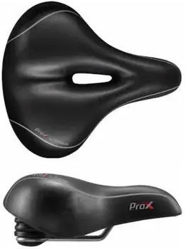 Pro-X Bicycle Saddle Grey 250 x 205 mm