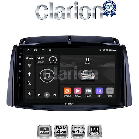 Clarion Gl52498 Екран OEM Мултимедия Автомобилни Аудио Системи Renault Koleos 2006-2017 CarPlay AndroidAuto BT GPS WiFi GPRS