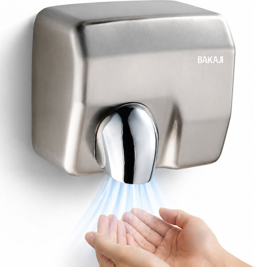 Bakaji Uscător de Mâini Inox cu Senzor 2.3kW 02002449
