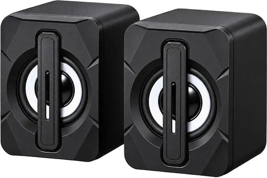 K2052 Компютърни говорители 2.0 с Мощност 6W Черни