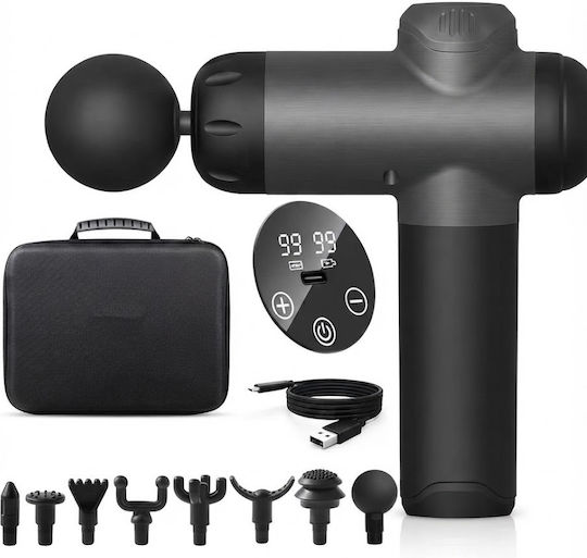 SPV Massage Gun for Neck, Head, Waist, Back, Legs, Body & Eyes with Vibration Grey