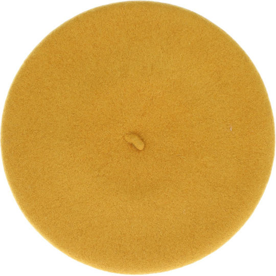 Beretă De Lână Pentru Femei ButicCochet O Singură Mărime Design Decorativ Cu Strasuri Galben Muștar Bsc563