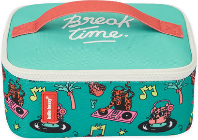 Hello Hossy Schulische Isolierte Kinder Lunchtasche Handtasche 3l Schwarze 14,5x10x20,5cm