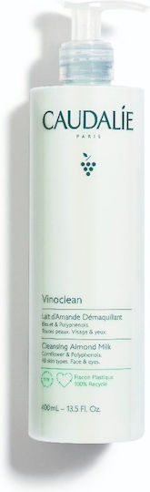 Caudalie Vinoclean Γαλάκτωμα Καθαρισμού & Ντεμακιγιάζ Προσώπου & Ματιών με Αντιοξειδωτική & Καταπραυντική δράση 400ml