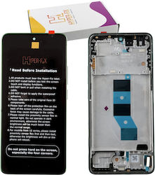 Hyper Fix Screen with Touch Mechanism and Frame for Xiaomi Poco M7 Pro 5g (Green)