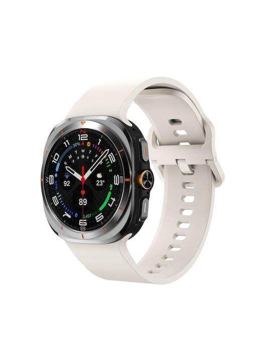 Θήκη Σιλικόνης σε Μπεζ χρώμα για Samsung Galaxy Watch Ultra 47mm