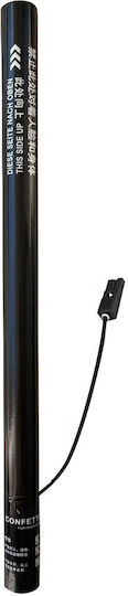 Tun electric 80cm cu confetti alb