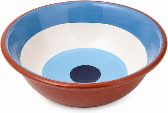 Salatschüssel Keramik Blau 25x8cm