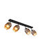 Globo Lighting Spot With 4 Lights In Black Colour