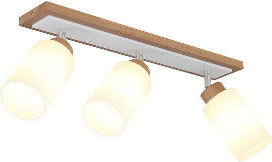Globo Lighting Dreifaches Decken- und Wandleuchte in Braune Farbe