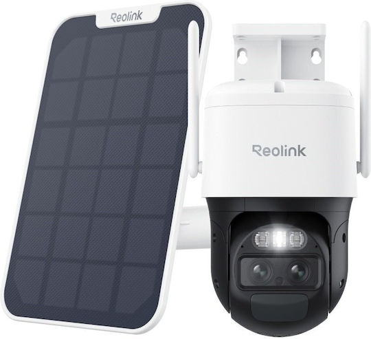 Reolink Bp Außen Batterie Überwachungskamera 4k Ptz Dual Lense Trackmix-4k B770 + 6w Panel Hartes Bundle