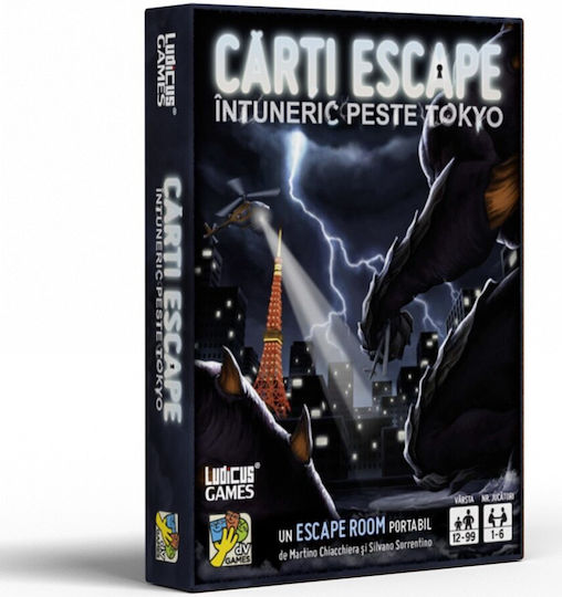 Επιτραπέζιο Παιχνίδι Escape Cards: Darkness over Tokyo για 1-6 Παίκτες 12+ Ετών (RO) Da Vinci Games