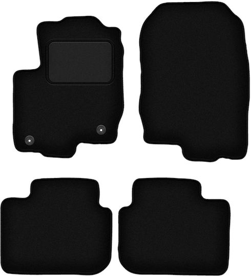 Black Velour Car Mats Mitsubishi Colt Vi Hb 5d 2004-2008