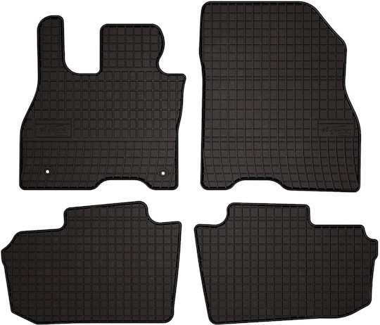 Rubber Car Mats Nissan Leaf Ii Hatchback 2017 Black Fitted
