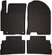 Rubber Car Mats Hyundai Kona I Crossover 2017-2023 Black Fitted
