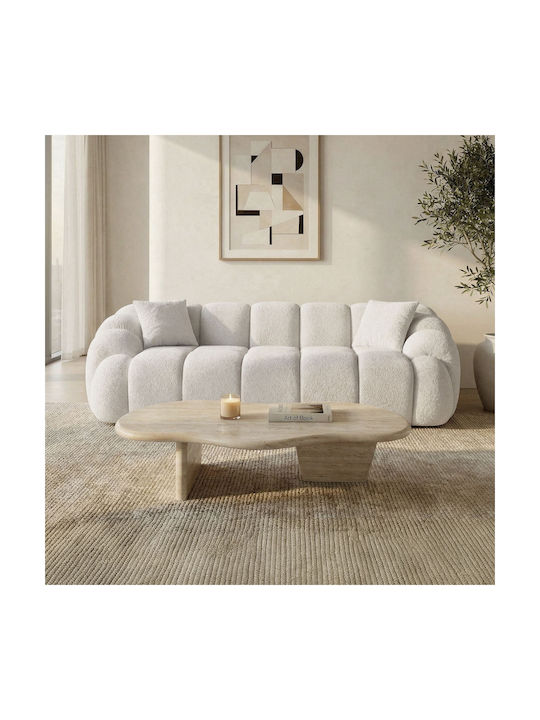 Octavio Τριθέσιος Καναπές White 233x80x70εκ.
