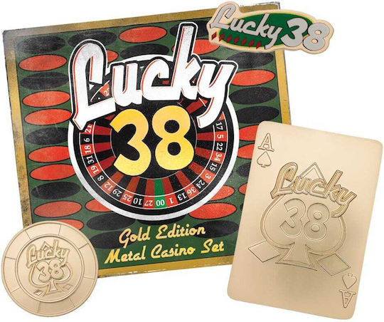 Fallout New Vegas Replica Lucky 38 Imitation Gold Casino Set Limited Edition