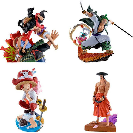 One Piece Petitrama Pvc Mini Statue Logbox Re Birth Wano Kuni Vol 1 Set 9 Cm