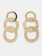 Ohrringe Hängend Mehrere Geometrische Ringe 4962909-Gold