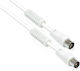 Good Connections Cablu De Antenă Coaxial De Sex Masculin - Coaxial De Sex Feminin Alb 10m S-PAK10 1 Bucată