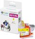 G&G Compatible Inkjet Printer Ink Brother Brother LC421XLY 500 Pages Yellow 1 Piece